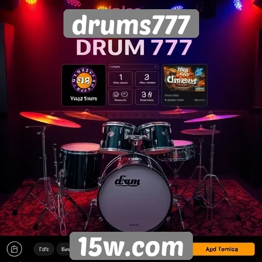 interface do usuário em drums777 é intuitiva e acessível